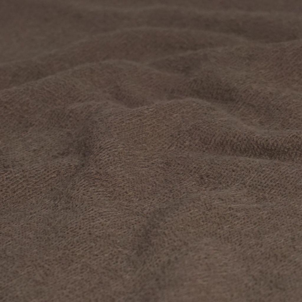 Preview: Frotteestoff aus Baumwolle taupe braun